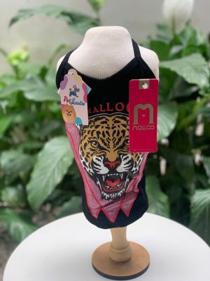 Regata Preta Leopardo (Malloo)