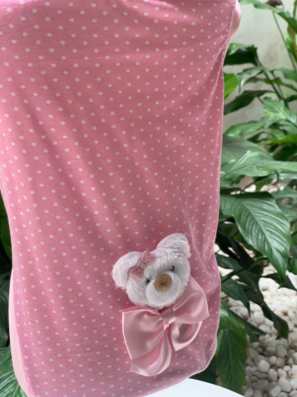 Regata Poá Ursinho Rosa Baby (OMD) - Imagem 2
