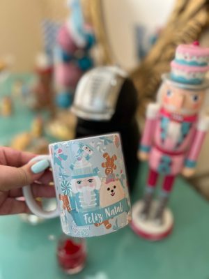 Caneca Quebra Nozes Personalizada (Alça Tradicional)