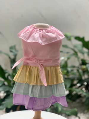 Vestido Babados Coloridos (Elenice)