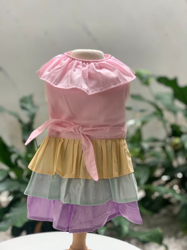 Vestido Babados Coloridos (Elenice)