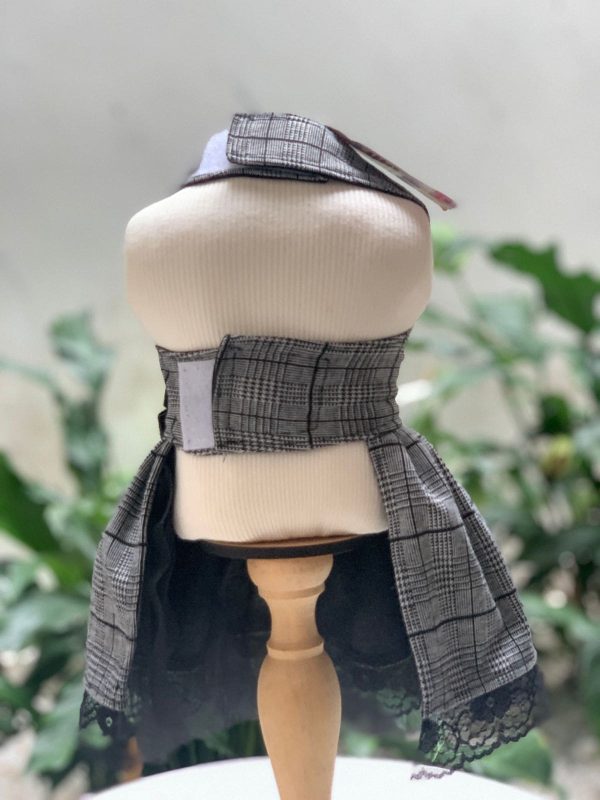 Vestido Xadrez Pied de Poule (Elenice) - Imagem 3