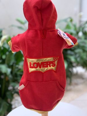 Moletom Lovers Vermelho (Filhotes Sato)