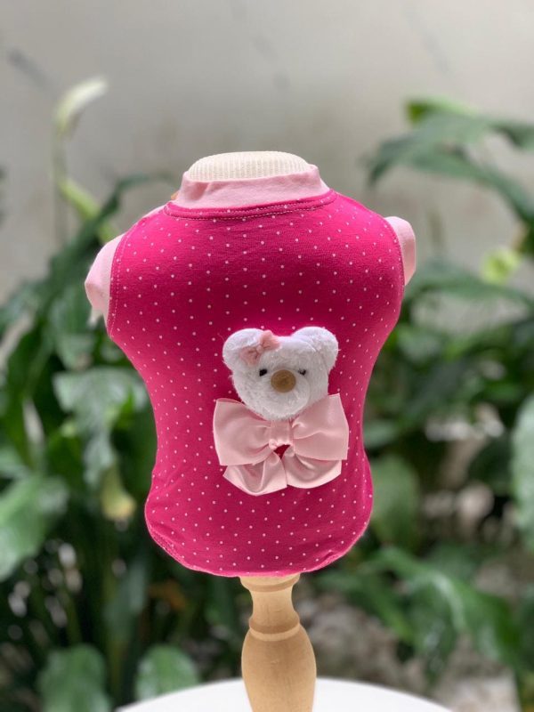Regata Poá Ursinho Pink (OMD)