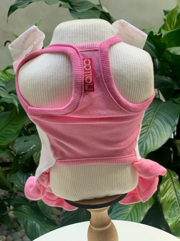Vestido Coelhinha Branco e Rosa (Malloo) - Imagem 3
