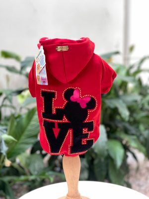 Moletom Minnie  Love Vermelho (Danusa)